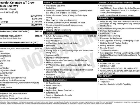 Used 2023 Chevrolet Colorado W/T RWD image 11