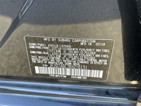 Used 2019 Subaru Crosstrek 2.0i w/ Eyesight System image 18