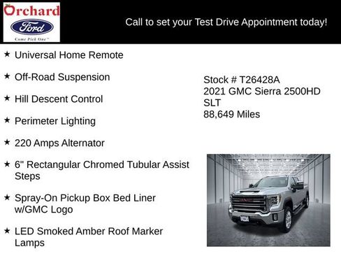 Used 2021 GMC Sierra 2500 SLT w/ SLT Premium Package AWD/4WD image 37