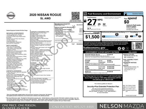 Used 2020 Nissan Rogue SL w/ Premium Package AWD/4WD image 6