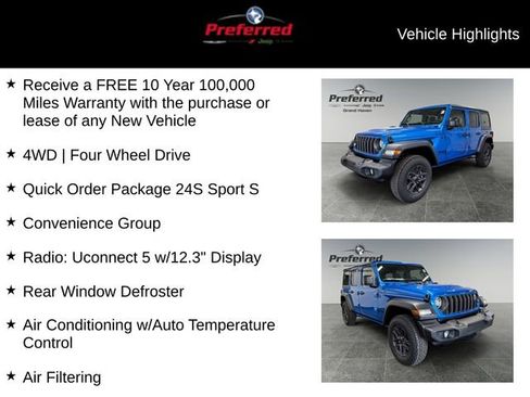 New 2025 Jeep Wrangler Sport S image 11