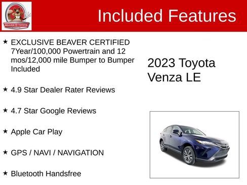 Used 2023 Toyota Venza LE image 4