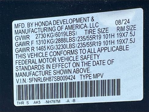 Used 2025 Honda Odyssey Touring image 35
