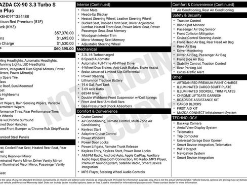 New 2026 MAZDA CX-90 3.3 Turbo S w/ Premium Plus image 37