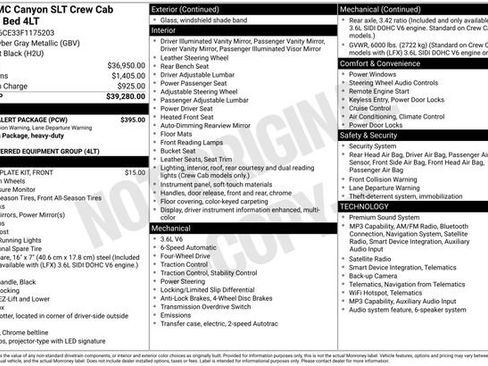 Used 2015 GMC Canyon SLT w/ Driver Alert Package AWD/4WD image 10