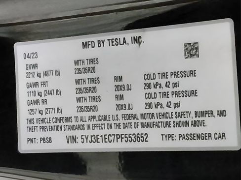 Used 2023 Tesla Model 3 Performance AWD/4WD image 12