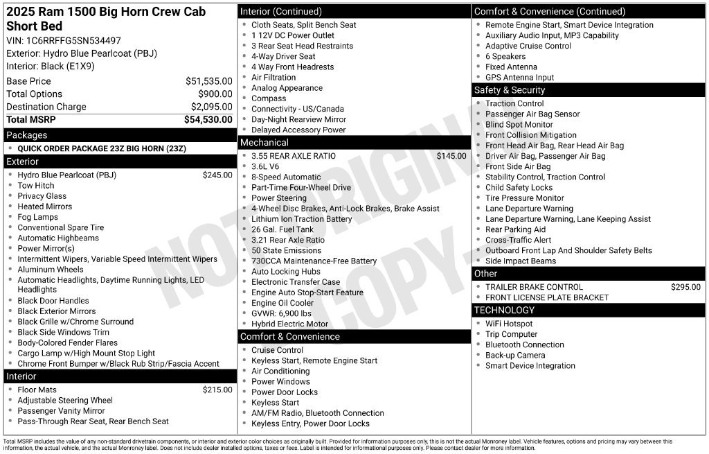 Used 2025 RAM 1500 Big Horn AWD/4WD image 5
