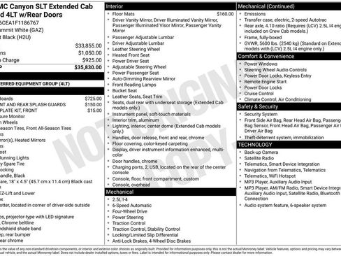 Used 2015 GMC Canyon SLT AWD/4WD image 4
