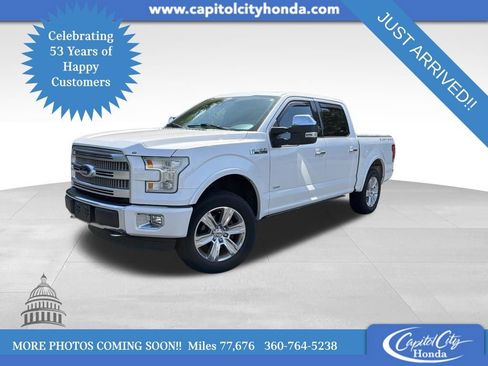 Used 2015 Ford F150 Platinum w/ Max Trailer Tow Package AWD/4WD image 1