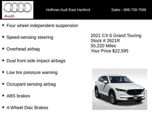 Used 2021 MAZDA CX-5 Grand Touring w/ GT Premium Package AWD/4WD image 24