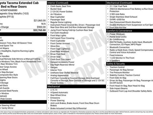 Used 2015 Toyota Tacoma 2WD Access Cab image 17