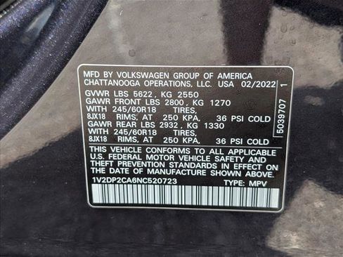 Used 2022 Volkswagen Atlas SE FWD image 23