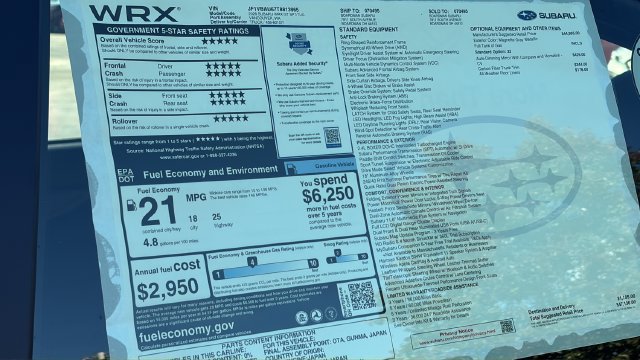 New 2026 Subaru WRX GT AWD/4WD image 30
