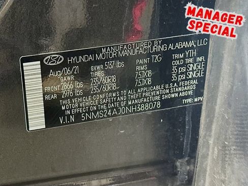 Used 2022 Hyundai Santa Fe SEL FWD image 31