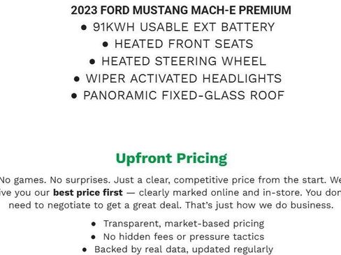 Certified 2023 Ford Mustang Mach-E Premium AWD/4WD image 2