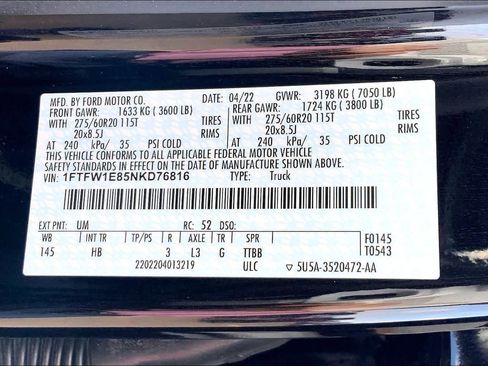 Certified 2022 Ford F150 Lariat AWD/4WD image 37