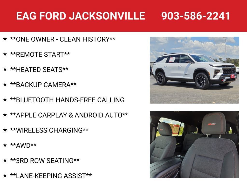 Used 2024 Chevrolet Traverse Z71 w/ Enhanced Driving Package AWD/4WD image 4