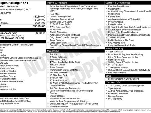 Used 2023 Dodge Challenger SXT w/ Blacktop Package RWD image 8