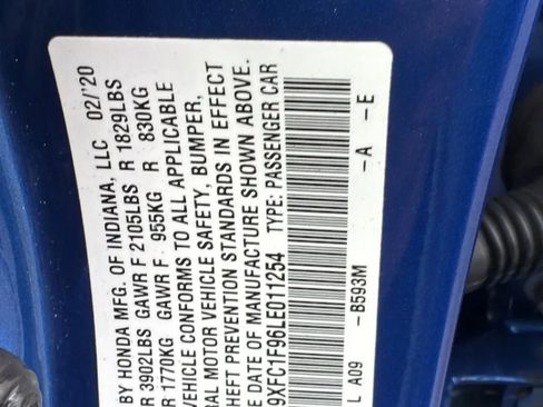 Used 2020 Honda Civic Touring image 31