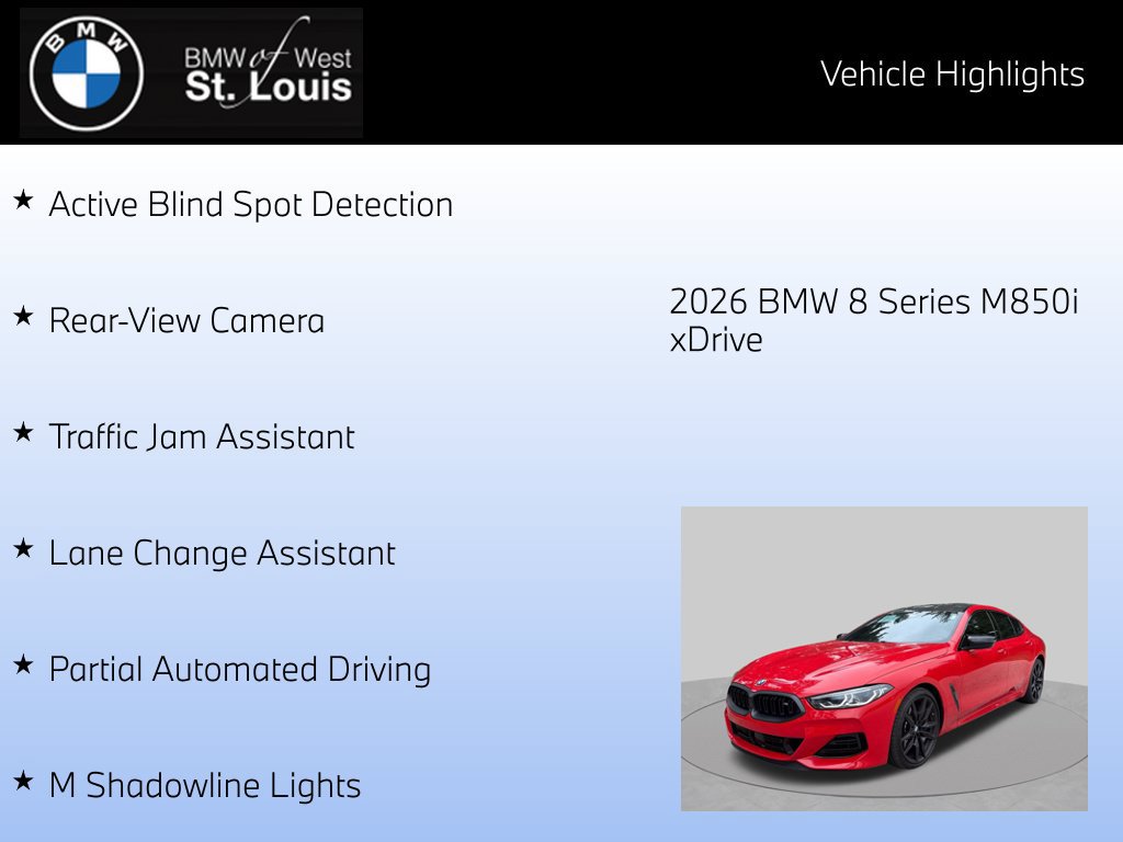 Certified 2026 BMW M850i xDrive AWD/4WD image 16