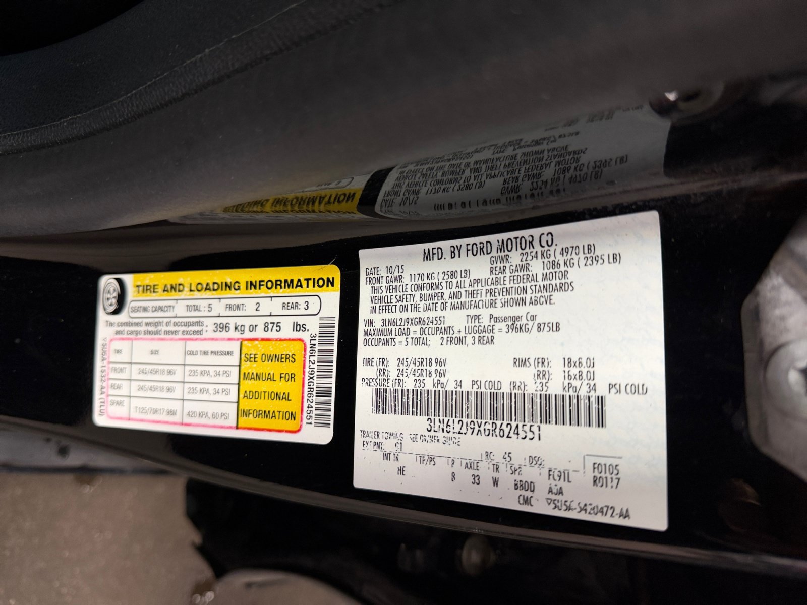 Used 2016 Lincoln MKZ AWD image 36