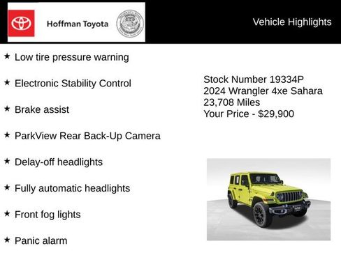 Used 2024 Jeep Wrangler Unlimited Sahara AWD/4WD image 25