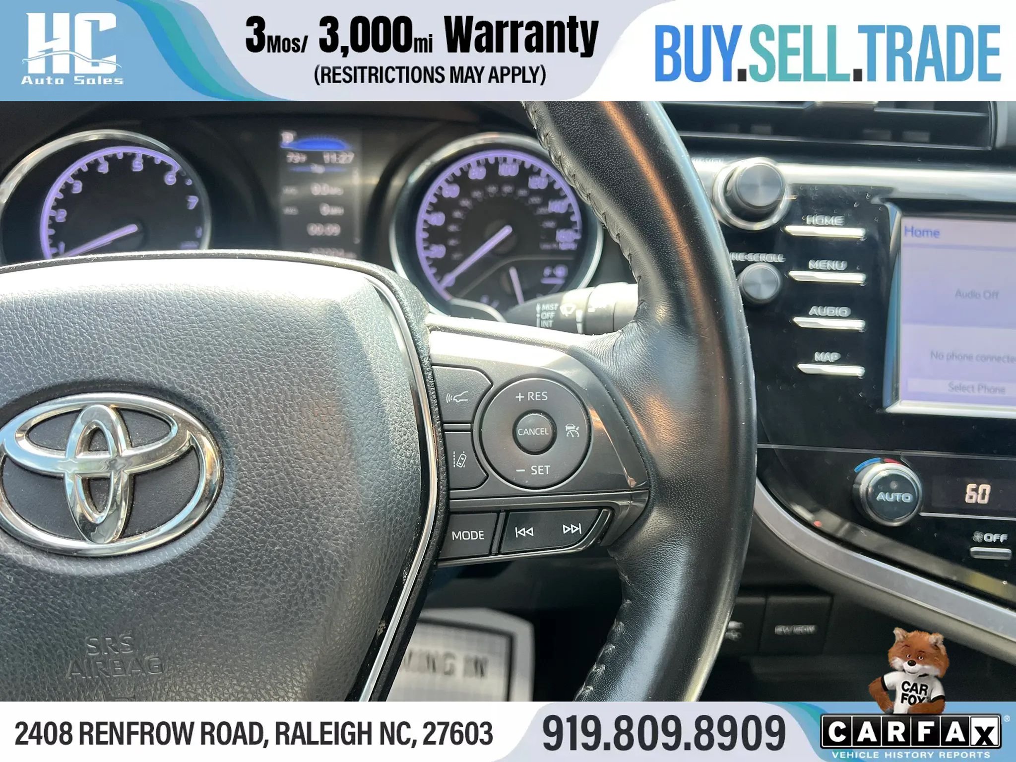 Used 2019 Toyota Camry SE w/ Convenience Package FWD image 27