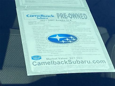 Used 2021 GMC Acadia SLE w/ Driver Convenience Package image 6