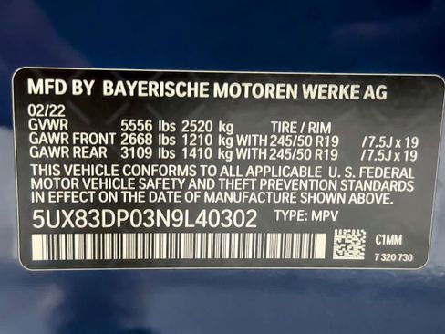 Used 2022 BMW X3 M40i AWD/4WD image 30