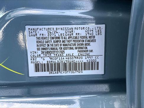 New 2026 Nissan Sentra SV w/ SV Convenience Package FWD image 18