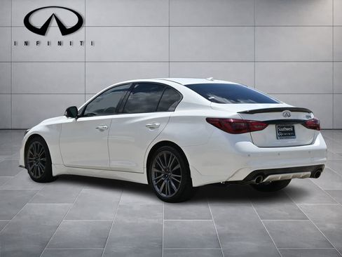 Used 2023 INFINITI Q50 Red Sport 400 w/ Carbon Fiber Package RWD image 5