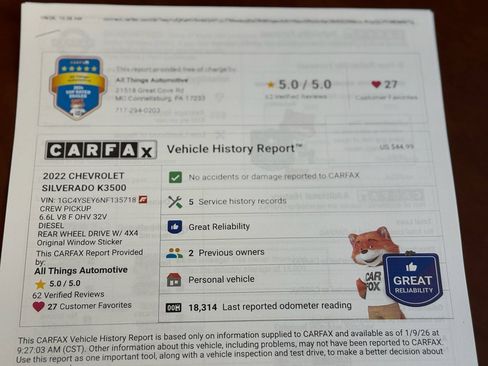 Used 2022 Chevrolet Silverado 3500 W/T w/ Snow Plow Prep/Camper Package image 34