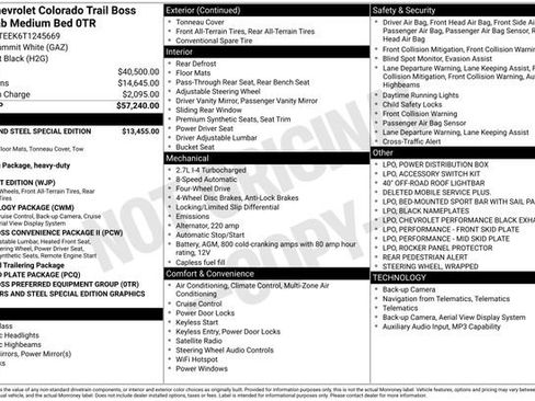 New 2026 Chevrolet Colorado Trail Boss AWD/4WD image 4