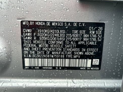 New 2026 Honda HR-V LX image 19