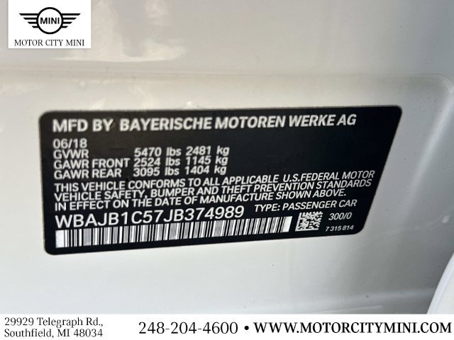 Used 2018 BMW 530e xDrive w/ Premium Package 2 AWD/4WD image 21