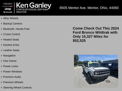 Used 2024 Ford Bronco Wildtrak AWD/4WD image 5