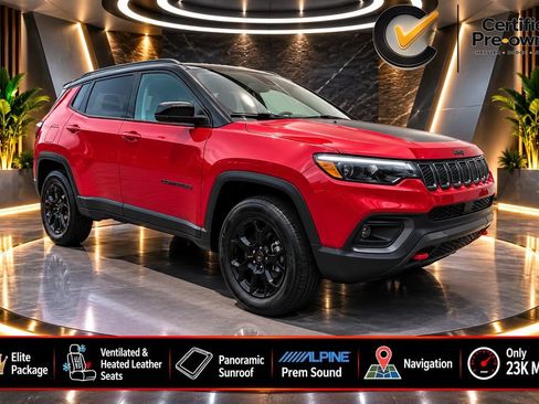 Certified 2023 Jeep Compass Trailhawk w/ Trailhawk Elite Group AWD/4WD image 1