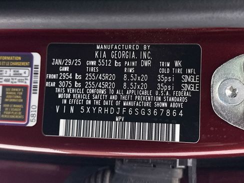 Used 2025 Kia Sorento EX w/ Panoramic Sunroof Package AWD/4WD image 42