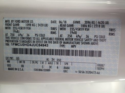 Used 2018 Ford Escape SEL w/ Ford Safe & Smart Package image 33