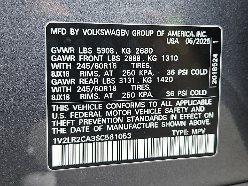 Certified 2025 Volkswagen Atlas SE AWD/4WD image 27