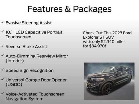 Certified 2023 Ford Explorer ST w/ Equipment Group 401A image 13