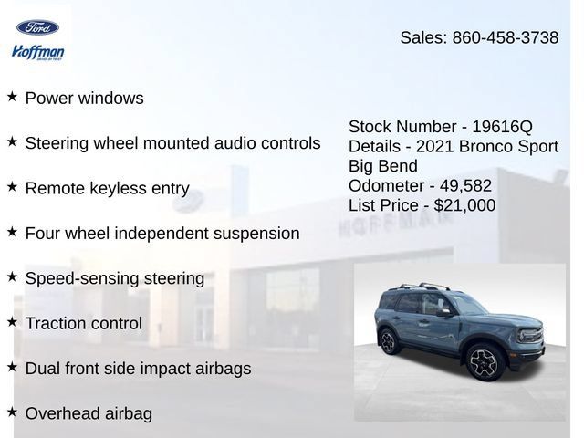 Certified 2021 Ford Bronco Sport Big Bend AWD/4WD image 15