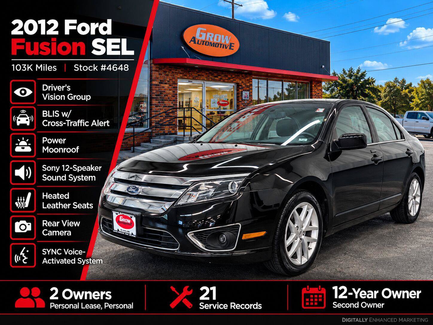 Used 2012 Ford Fusion SEL FWD image 2