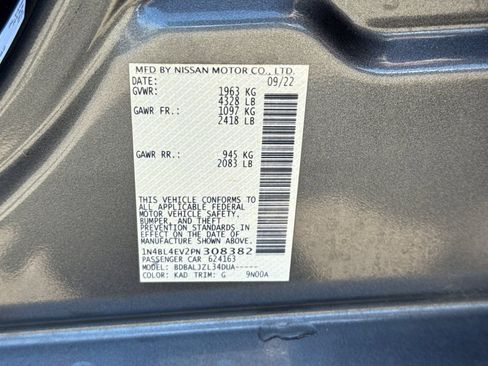 Certified 2023 Nissan Altima 2.5 SL FWD image 34