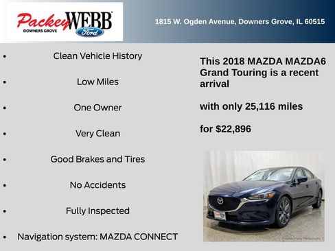 Used 2018 MAZDA MAZDA6 Grand Touring image 11
