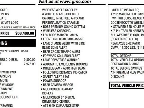 Certified 2021 GMC Sierra 2500 AT4 w/ AT4 Premium Plus Package image 2