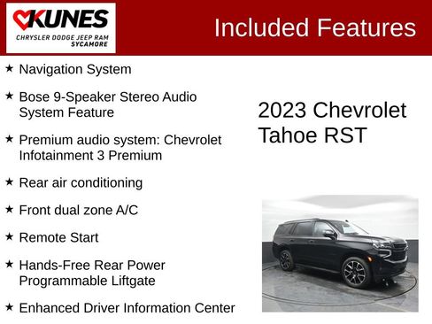 Used 2023 Chevrolet Tahoe RST w/ Luxury Package AWD/4WD image 3