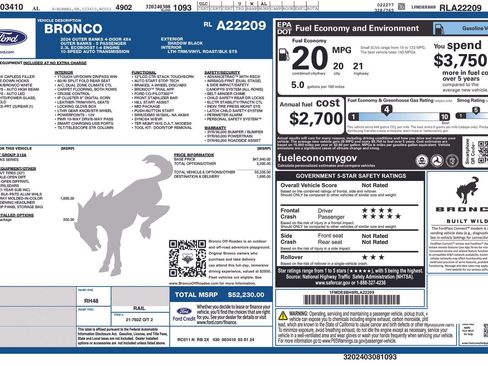 Used 2024 Ford Bronco Outer Banks AWD/4WD image 39