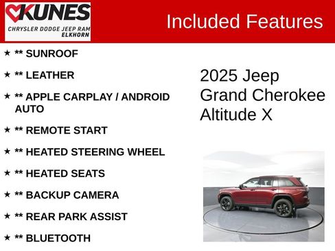 New 2025 Jeep Grand Cherokee Altitude w/ Trailer Tow Package image 2