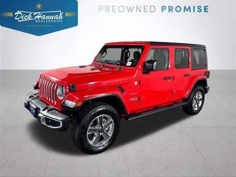 Used 2022 Jeep Wrangler Unlimited Sahara w/ Cold Weather Group image 1